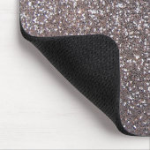 Silberne Glittergraphik des Imitats Mousepad (Ecke)