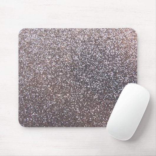 Silberne Glittergraphik des Imitats Mousepad (Mit Mouse)