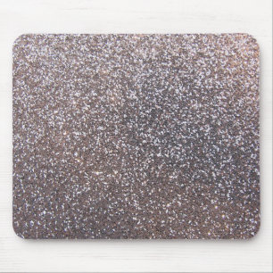 Silberne Glittergraphik des Imitats Mousepad