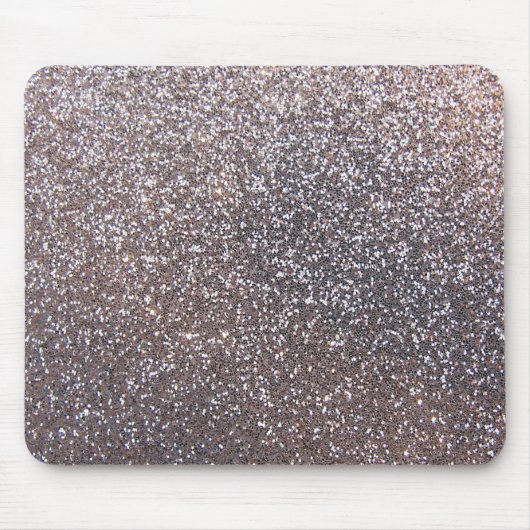 Silberne Glittergraphik des Imitats Mousepad (Vorne)