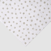 Silberne Glitterpunkte Seidenpapier (Ausschnitt)