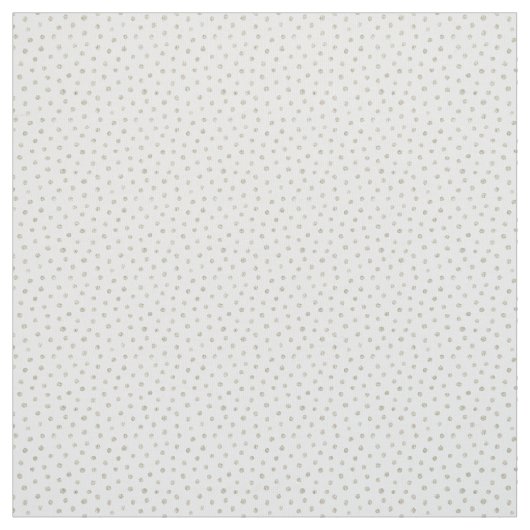 Silberne Glitterpunkte Stoff (Muster)