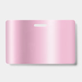 Silberne Glittertropfen rosa Schimmer Ausweis (Rückseite)