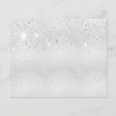 Silberne Glitzer aus Quinceanera Save the Date Gli Flyer (Hinten)