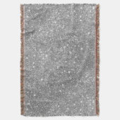 Silberne Glitzer-Glitzern Decke (Vorderseite Vertikal)
