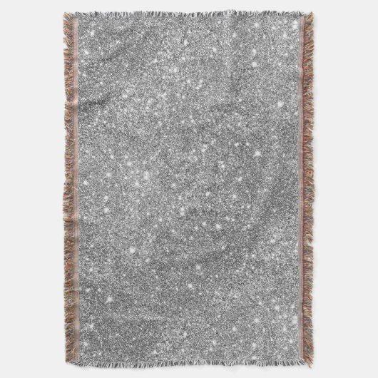 Silberne Glitzer-Glitzern Decke (Vorderseite Vertikal)