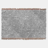 Silberne Glitzer-Glitzern Decke (Vorderseite)