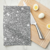 Silberne Glitzer-Glitzern Küchentuch (Viertel Falte)