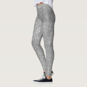 Silberne Glitzer-Glitzern Leggings (Links)