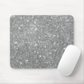 Silberne Glitzer-Glitzern Mousepad (Mit Mouse)