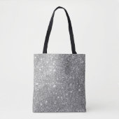 Silberne Glitzer-Glitzern Tasche (Vorderseite)