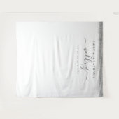 Silberne Glitzer-Namen Hochzeitsgeschichte Foto Hi Wandteppich (Vorderseite (Horizontal))