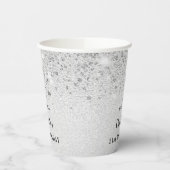 Silberne Glitzer Pappbecher (Links)