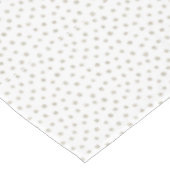 Silberne Glitzer-Punkte Tischdecke (Schrägansicht)