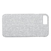 Silberne Glitzern Case-Mate iPhone Hülle (Rückseite (Horizontal))