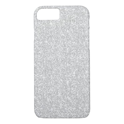 Silberne Glitzern Case-Mate iPhone Hülle (Rückseite)