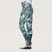 Silberne Glitzern Eisblasen gefroren Leggings (Links)