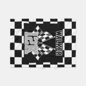 Silberne, graue, schwarze und weiße Markierung Fleecedecke (Vorderseite (Horizontal))