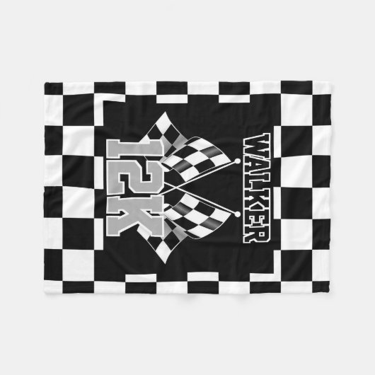 Silberne, graue, schwarze und weiße Markierung Fleecedecke (Vorderseite (Horizontal))