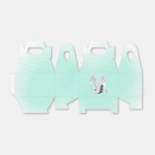 Silberne Heelse auf Minze Geschenkschachtel (Ungefaltet)