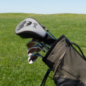 Silberne Heißluftballons mit Monogramm Golf Headcover (In SItu)