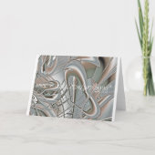 Silberne Herzen Karte (Rückseite)