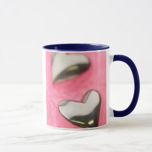 Silberne Herzen Tasse