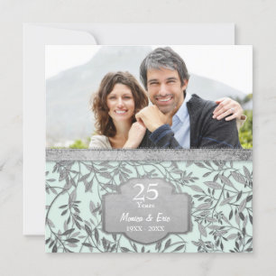 Silberne Hochzeit 25. Hochzeitstag Einladung