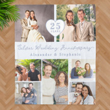 Silberne Hochzeit 25 Jahre Fotocollage