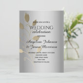 Silberne Hochzeit Einladung (Stehend Vorderseite)