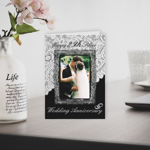 Silberne Hochzeit Elegant Karte