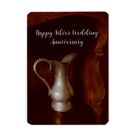 Silberne Hochzeit Jahrestag 25 Jahre Glückwunsch Magnet (Vertikal)