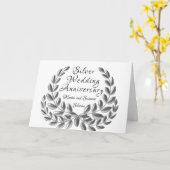 Silberne Hochzeit Karte (Gelbe Blume)