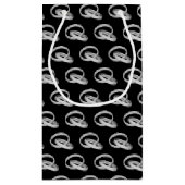 Silberne Hochzeitsbands verbunden Kleine Geschenktüte (Rückseite)