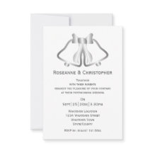 Silberne Hochzeitsluftholzenglocken