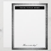 Silberne Hochzeitszeitung für schicken Glitzer (Vorne/Hinten)