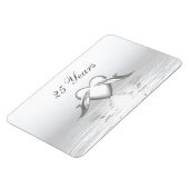 Silberne Jubiläumsdeln und Herz Magnet (Linke Seite)