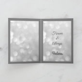 Silberne Jubiläumsgrußkarte. Karte (Innenseite)