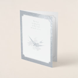 Silberne Jubiläumskarte Folienkarte