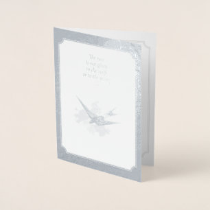 Silberne Jubiläumskarte Folienkarte