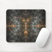 Silberne Käfige Mousepad (Mit Mouse)