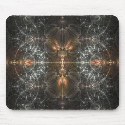 Silberne Käfige Mousepad (Vorne)