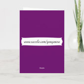 silberne Klappe Feiertagskarte (Rückseite)