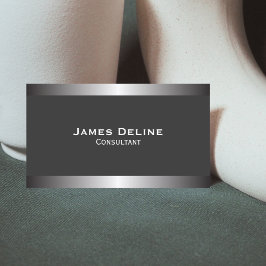 Silberne klassische elegante visitenkarte