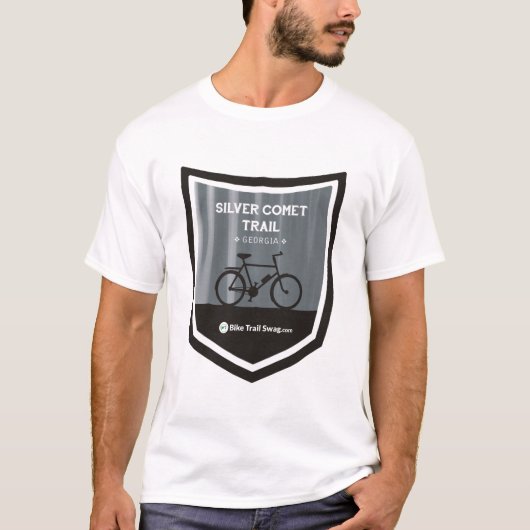 Silberne Kometen-Spur T-Shirt (Vorderseite)