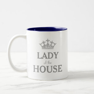 Silberne Kronen-Dame des Hauses Zweifarbige Tasse