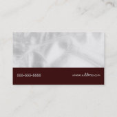 Silberne Kuchen-Strudel-Visitenkarten Visitenkarte (Rückseite)