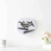 Silberne Kugel-Uhr Runde Wanduhr (Zuhause)