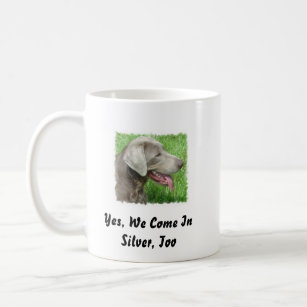 Silberne Labrador-Retriever-Tasse Kaffeetasse
