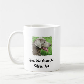 Silberne Labrador-Retriever-Tasse Kaffeetasse